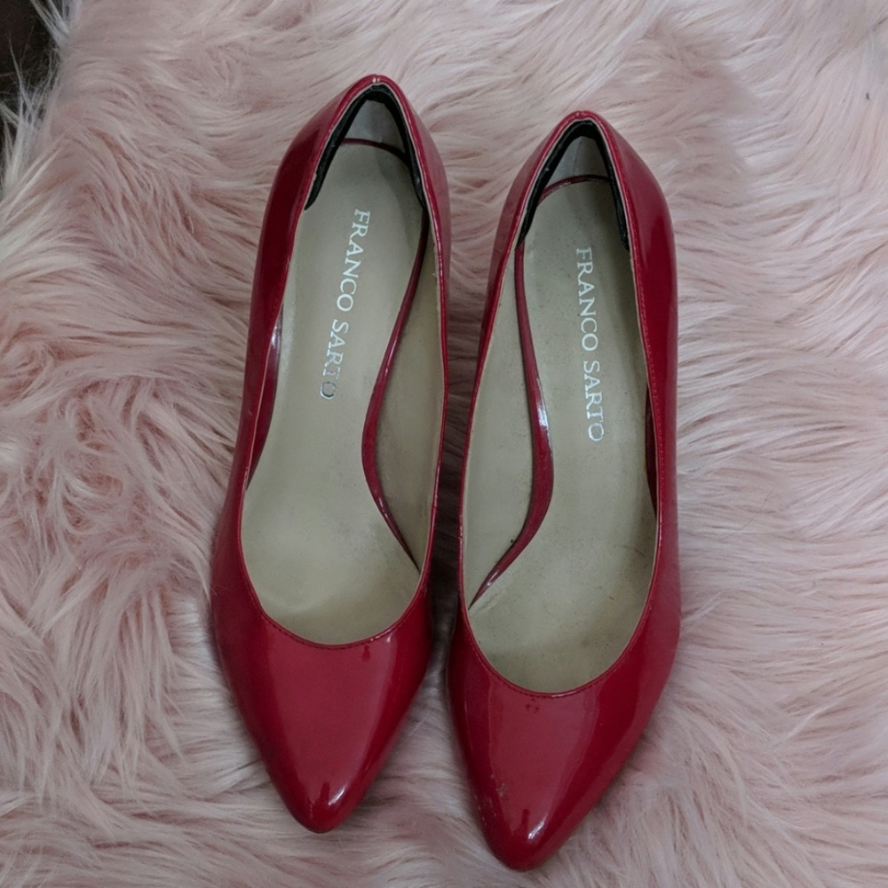 Red pumps - Franco Sarto - size 8